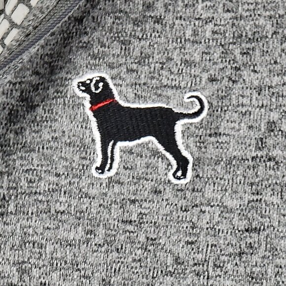 Kate Lord Grey Quarter Zip Pullover Athletic Jacket Dog Logo - L - Picture 4 of 7